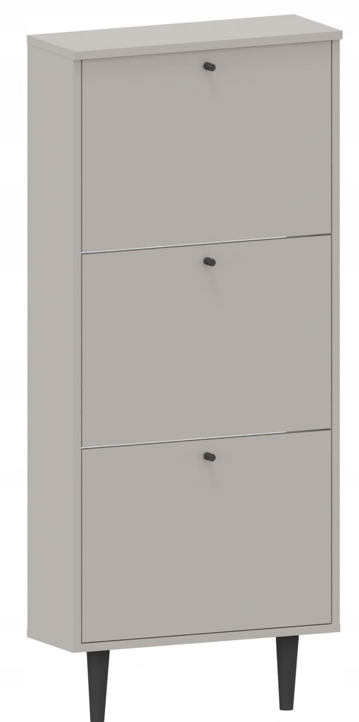 SCHUHSCHRANK Dotti 530 Kaschmir 55/21/129 cm Wandmontage - Kaschmir, Holzwerkstoff (55/129/21cm) - Matkam Möbel
