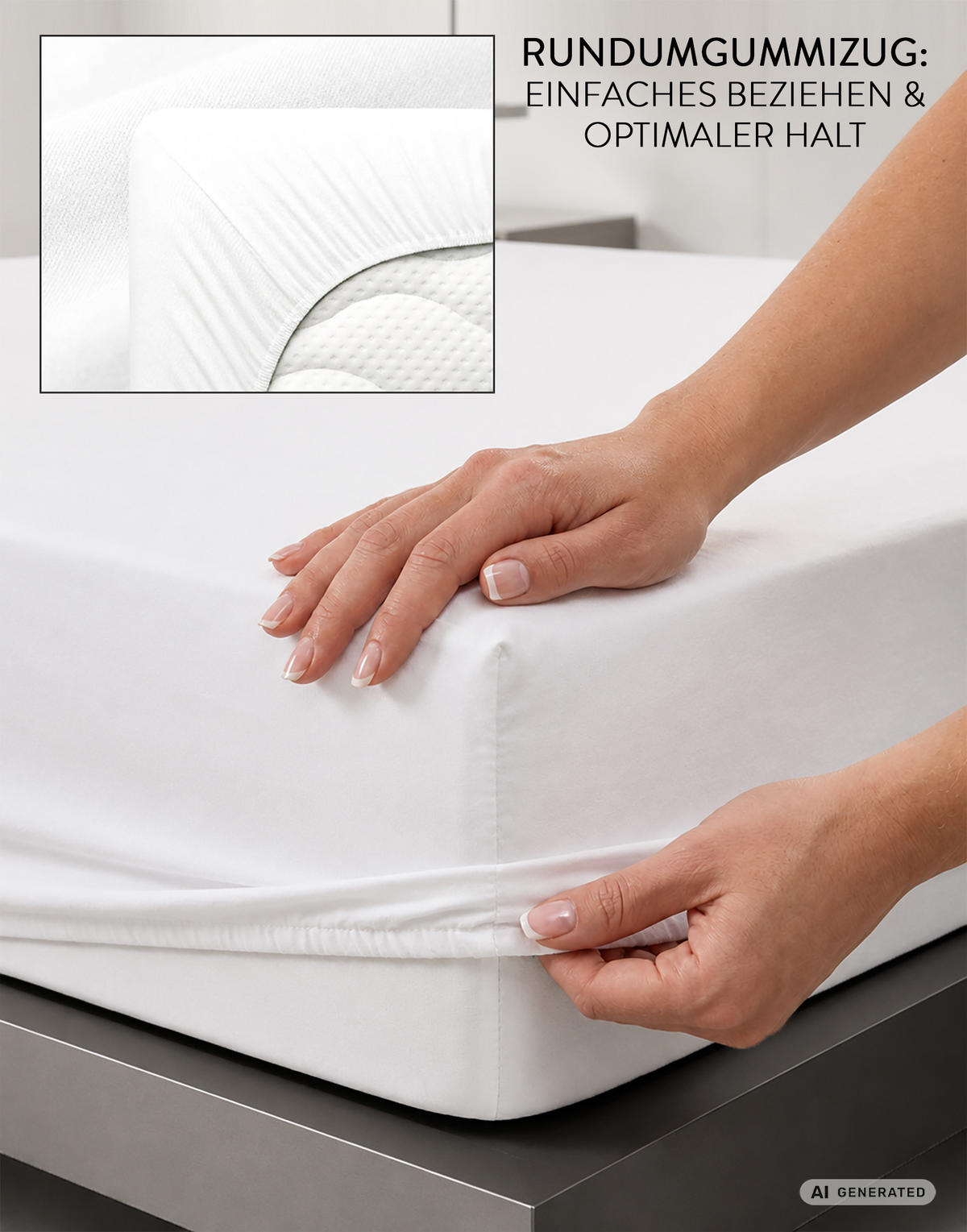 SPANNBETTTUCH Basic Jersey weiss, 140x200 cm - 160x200 cm - Weiß, Textil (160/200cm) - Castell