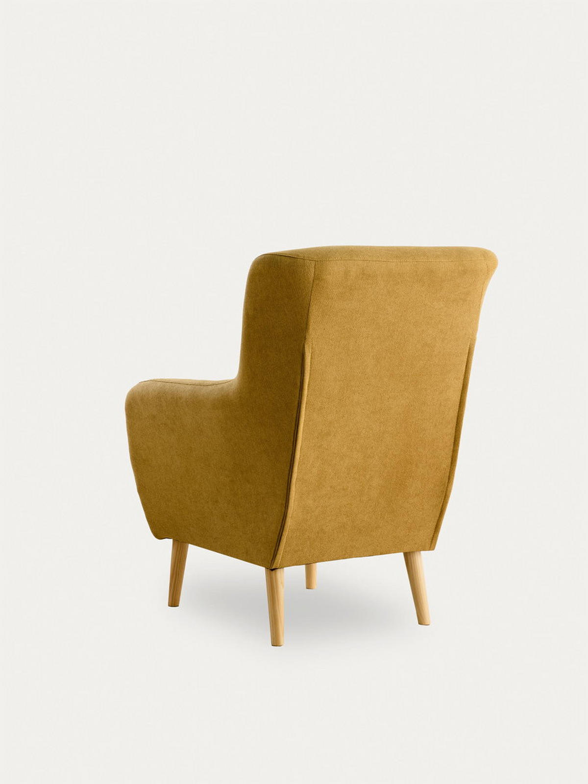 SESSEL Orsay Senf 73 cm x 97 cm - Dunkelgelb, Textil (73/97/83cm) - Kenay Home