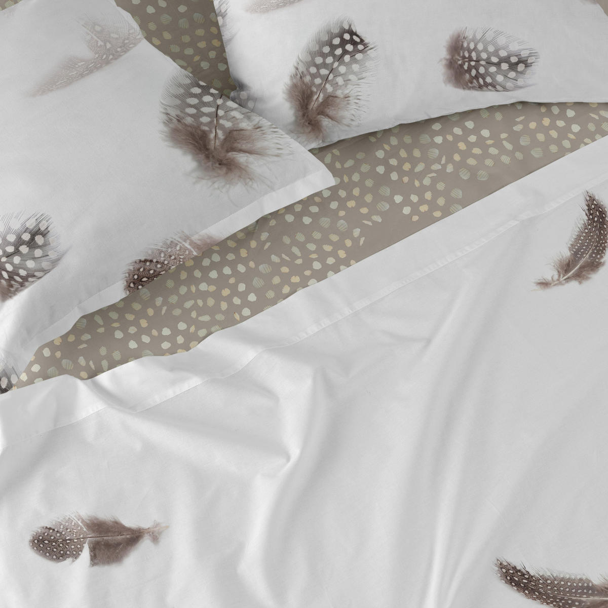 OBERBETTLAKEN light 160x270 cm mehrfarbig - Multicolor, Textil (160/270cm) - Happy Friday