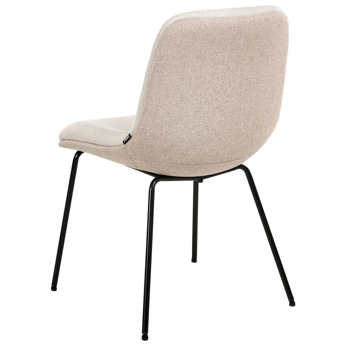 ESSZIMMERSTUHL 2er-Set Hellbeige Lorida - Beige, Textil (46/81/55cm) - Beliani