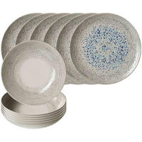 TAFELSERVICE Rimini grau 12er Set - Grau, Keramik (1/1/1cm) - Ritzenhoff Breker
