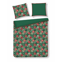 BETTWÄSCHE Baumwoll NUTPATCHER, 160x200 cm, Grün, Winter Weihnachten Bettbezug, Weihnachtsdeko, Christmas, Weihnachtsmotiv - Grün, Textil (160/200cm) - home&you