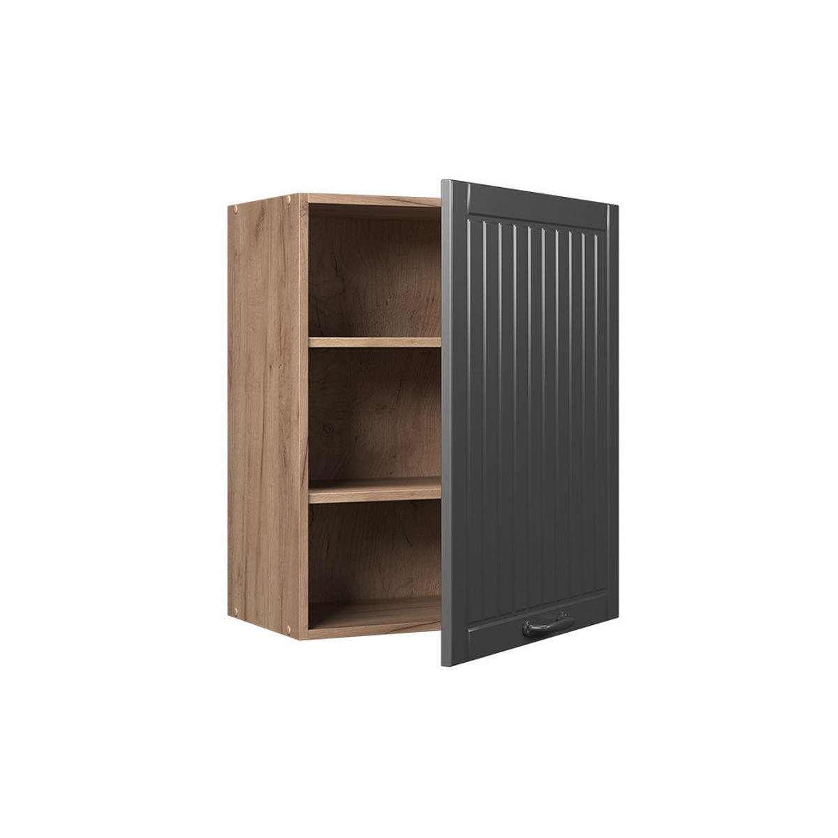 HÄNGESCHRANK Fame-Line, Dunkelgrau, 60 cm - Eichefarben/Dunkelgrau, Holzwerkstoff (60/72/34.1cm) - Vicco