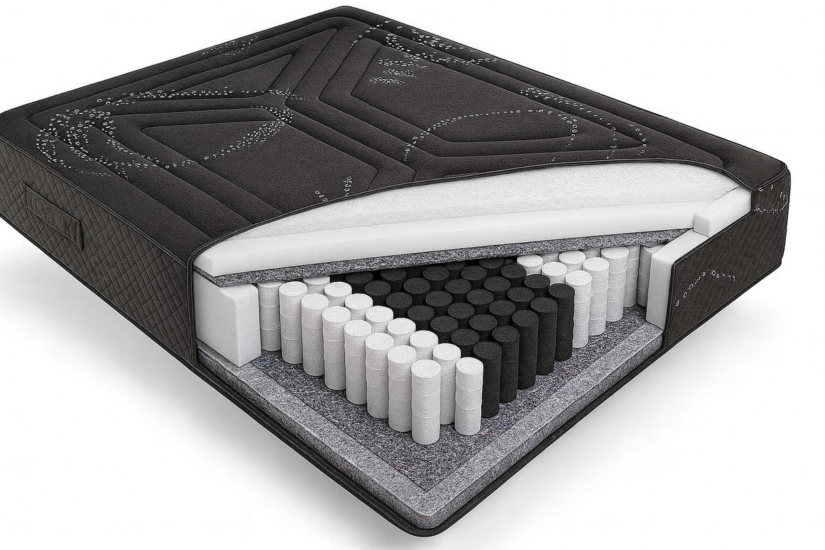 MATRATZE 160x200 Dame Nuit H2/H3 30 cm - Weiß, Textil (160/200cm) - Simpur