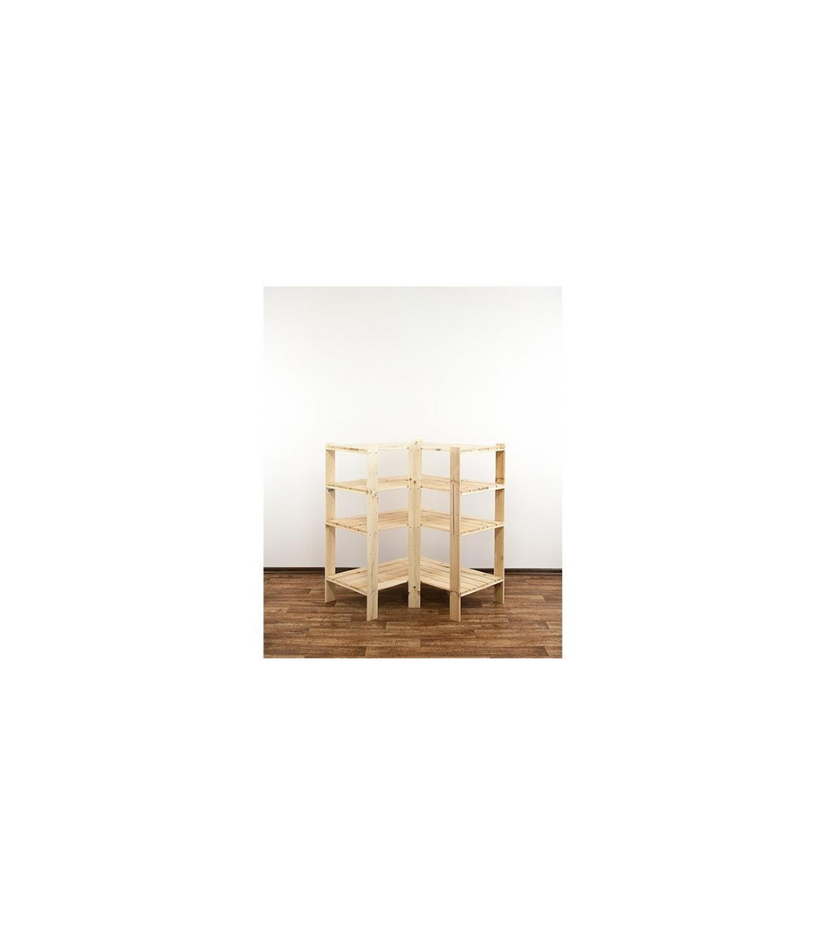 ECKREGAL WOODLAND 115x85x50cm Fachlast 120kg 4 Fachboden Kiefernholz Natur - Naturfarben, Holz (85/115/50cm) - PROREGAL