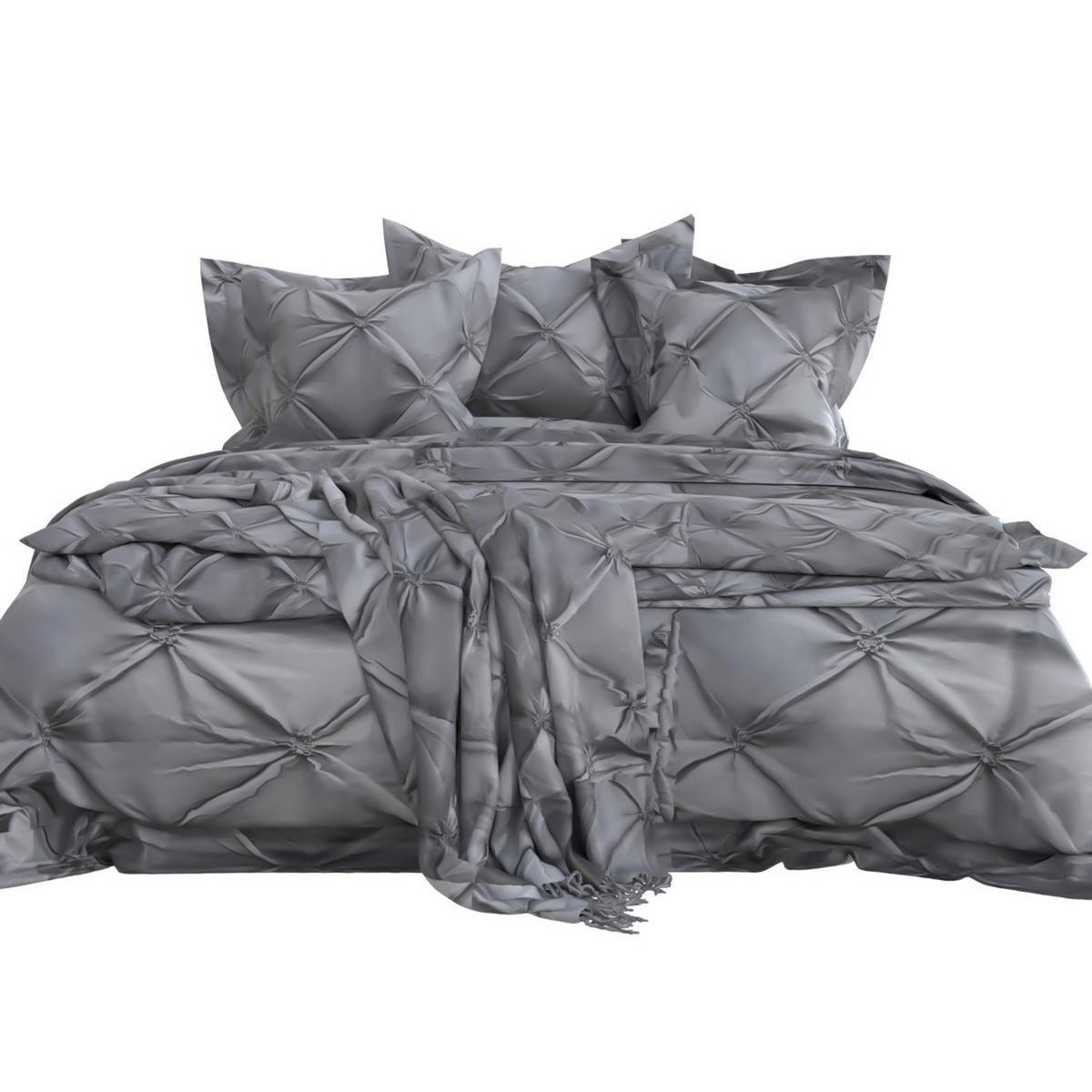 BETTWÄSCHE (Grau) - Grau, Kunststoff (135/200cm) - Intirilife