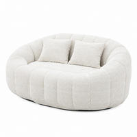 SITZSACK Chenille 150 x 95 x 63 cm Beige - Beige, Kunststoff (95/63/145cm) - Beauniv