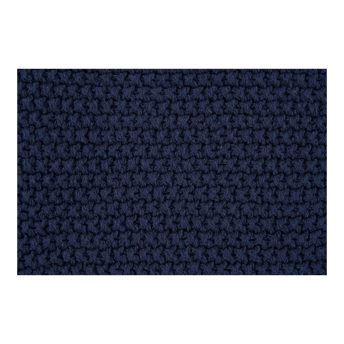 KISSEN Santos 100% Recycelte Baumwolle Dunkelblau - Dunkelblau, Textil (45/45cm) - tinkaro