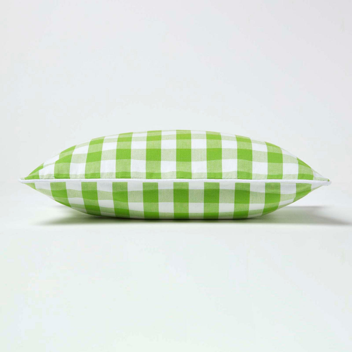 KISSENHÜLLE Karo-Muster 30/50 cm, 100% Baumwolle - Grün, Textil (30/50cm) - Homescapes