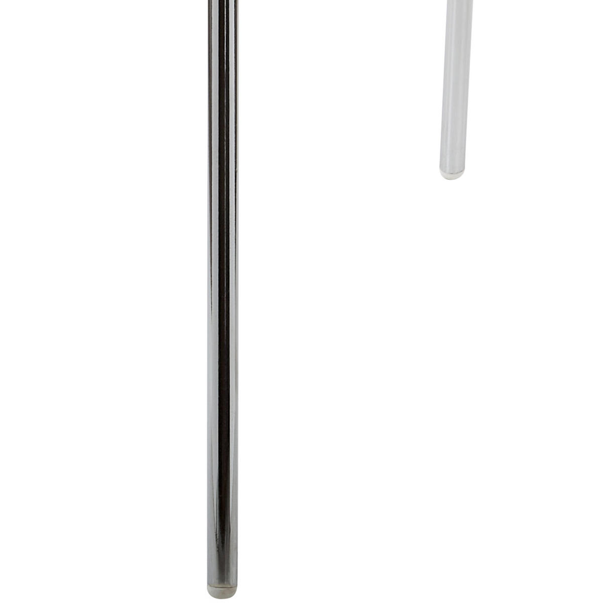 ESSZIMMERSTÜHLEN 2er-Set Kunststoff Transparent Silerton - Transparent, Kunststoff/Metall (46/84/54cm) - Beliani