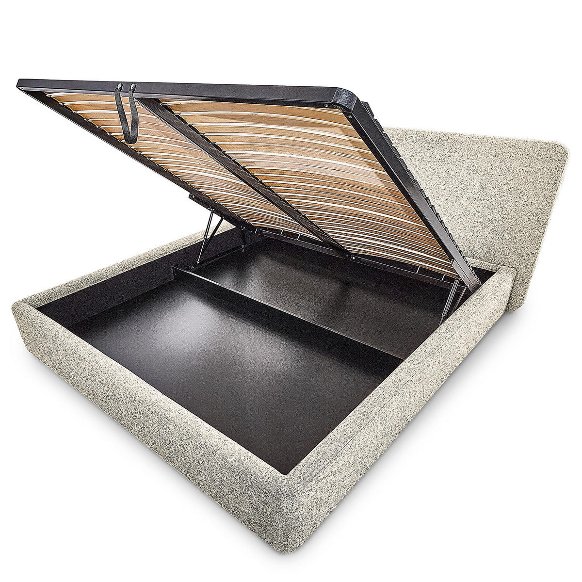 POLSTERBETT - Beige, Textil (140/200cm) - home24