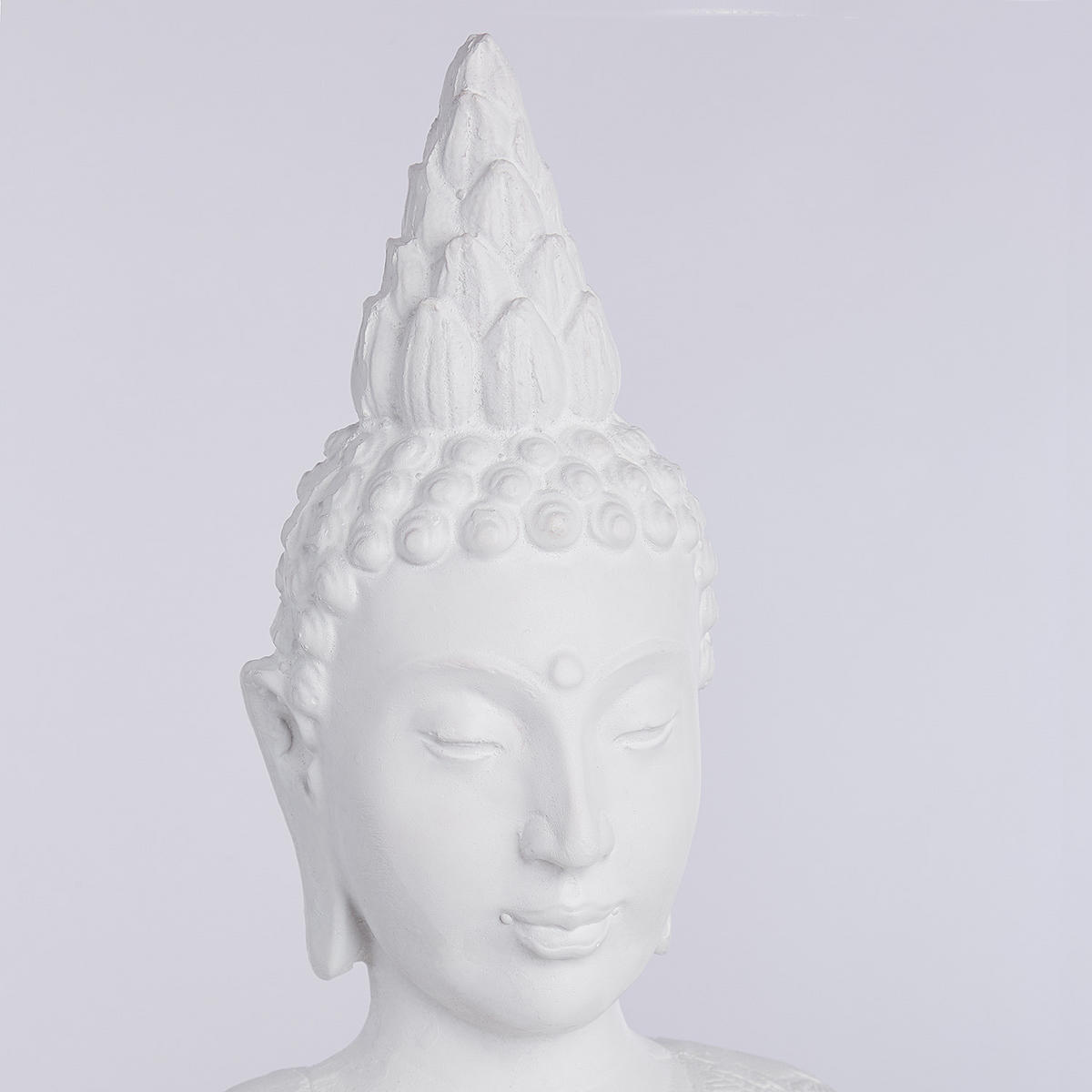 DEKO-STATUE Buddha - Weiß, Stein (22/58/34cm) - Butlers