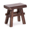 HOCKER VINTAGE 40 Massivholz 03 dunkelbraun - Dunkelbraun, Holz (45/43/27cm) - DESIGN DELIGHTS