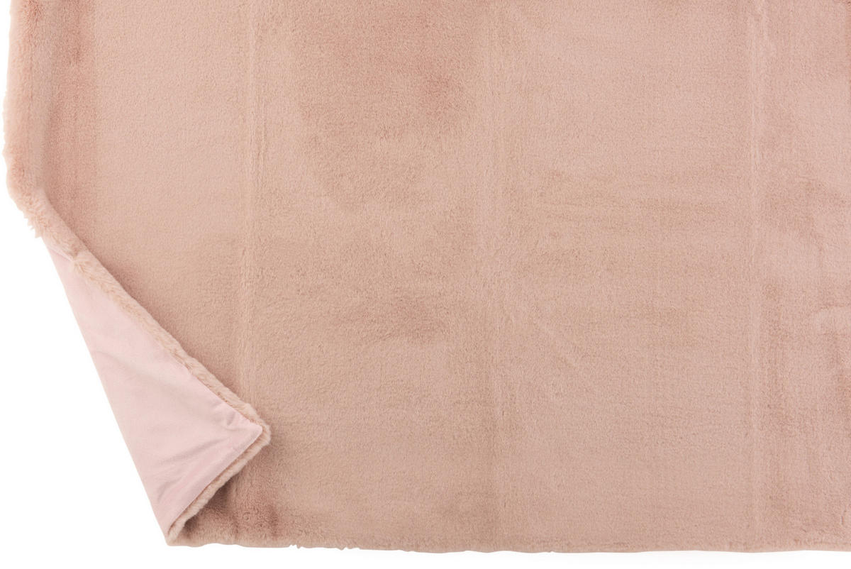 PLAID CUTIE - Textilwaren - Hellrosa - 180/130/3 cm - Hellrosa, Textil (130/180cm) - J-Line