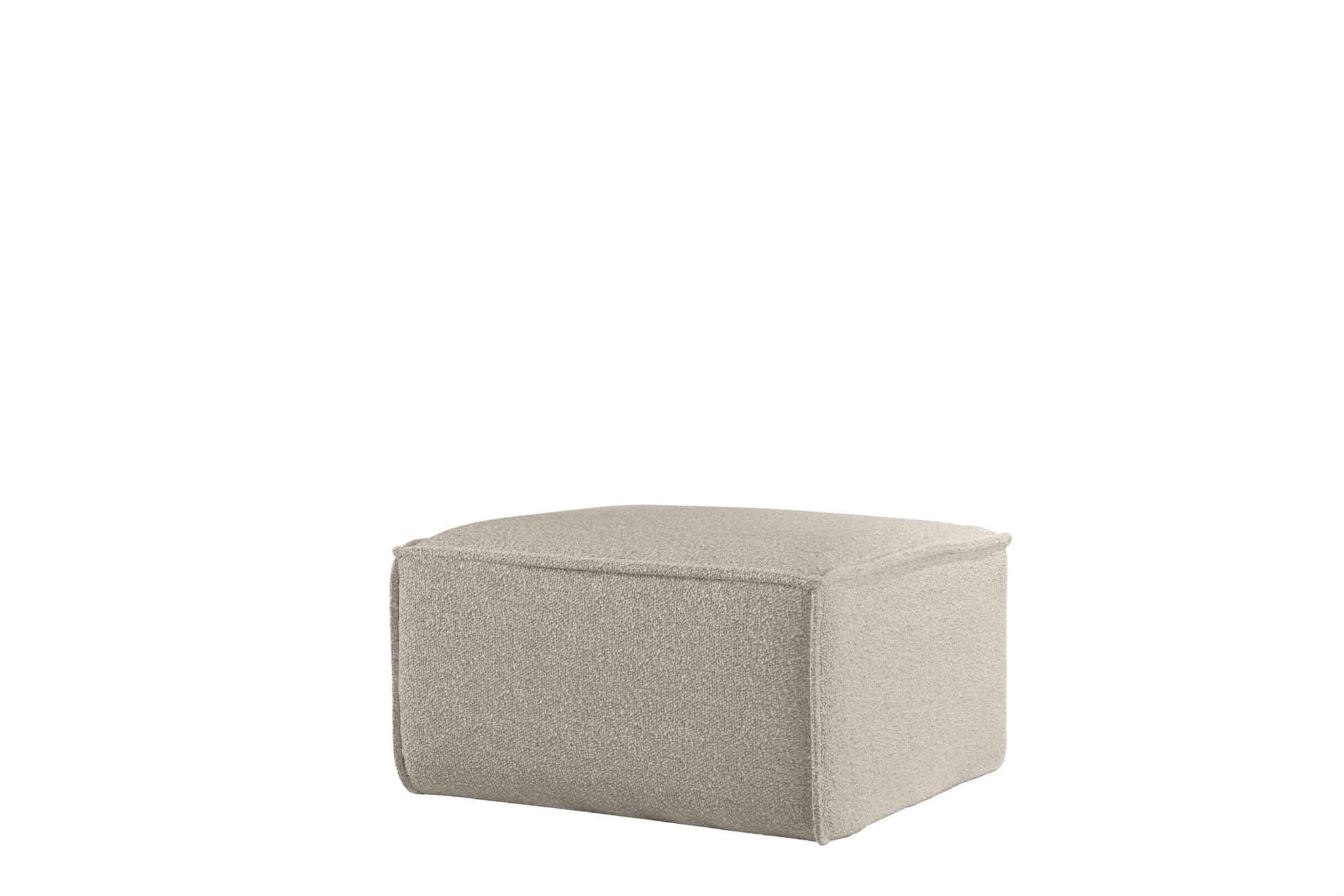 Fun Möbel Polsterhocker Beige 65x40x65 cm