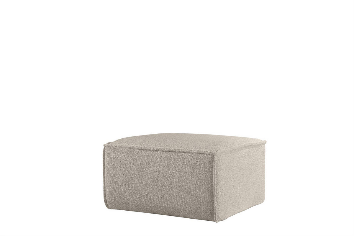 POLSTERHOCKER Celes Prem.65 Asc. Bukla - Beige, Holzwerkstoff/Textil (65/40/65cm) - Fun Möbel