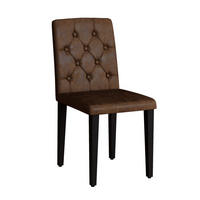 ESSZIMMERSTUHL mit Rautensteppung 89 cm Velours-Optik Braun Schwarz 4er-Set - Braun, Metall (46/89/42cm) - Meubliv