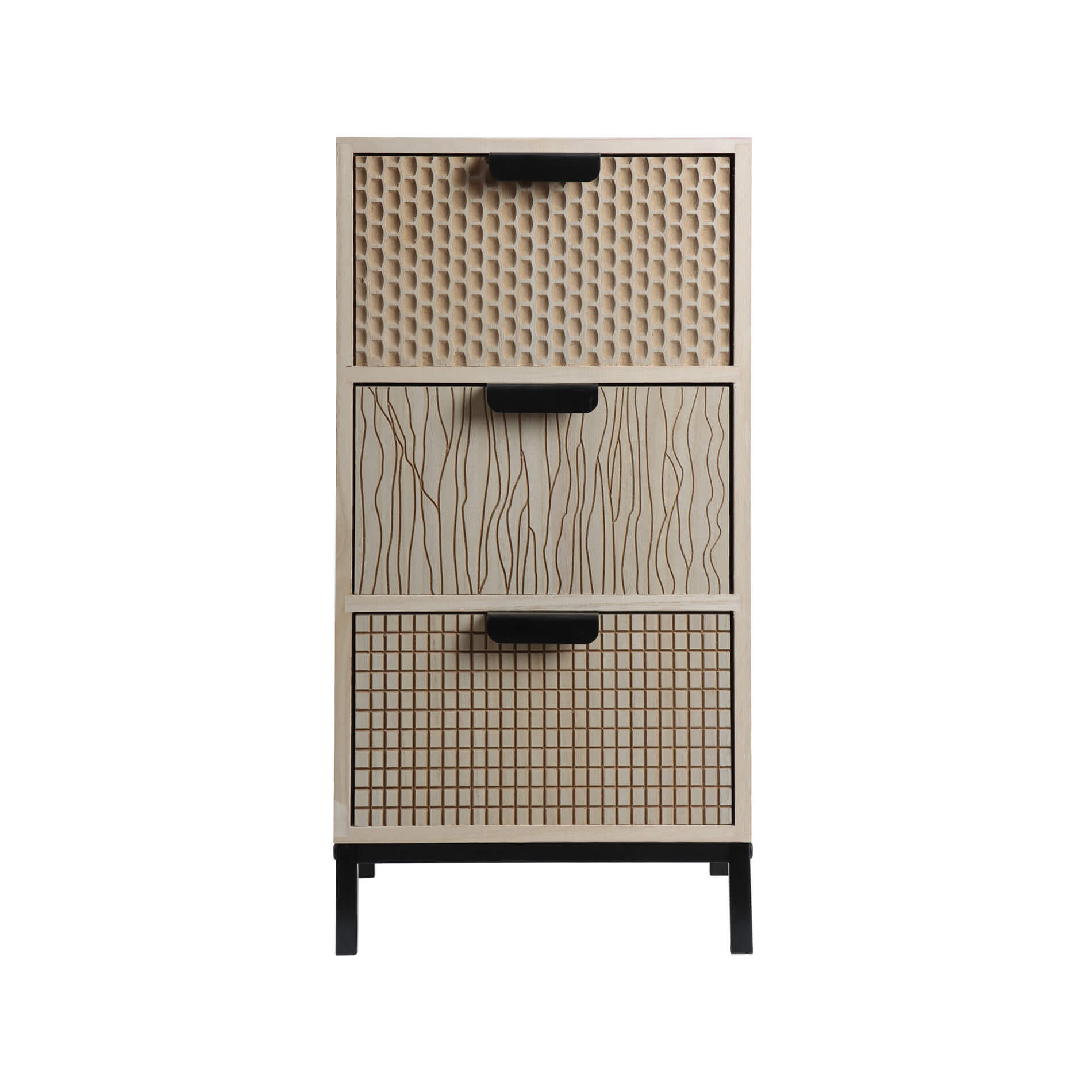 Mobili Rebecca Nachttisch Braun 25x59x30 cm