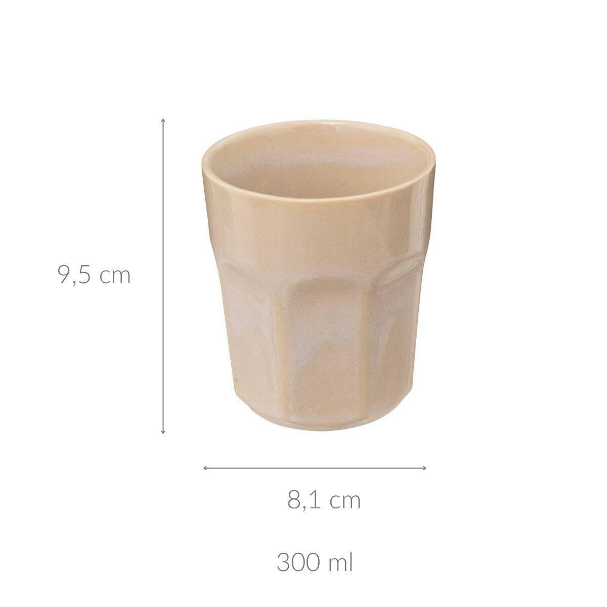 KERAMIKBECHER Roma 300 ml - Beige, Keramik (8.1L) - Secret de Gourmet