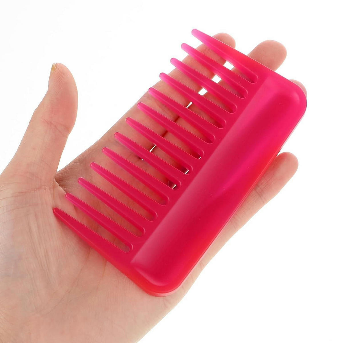 KAMM mit breiten Zähnen 10,2 cm Pink - Pink, Kunststoff (7/1/15cm)