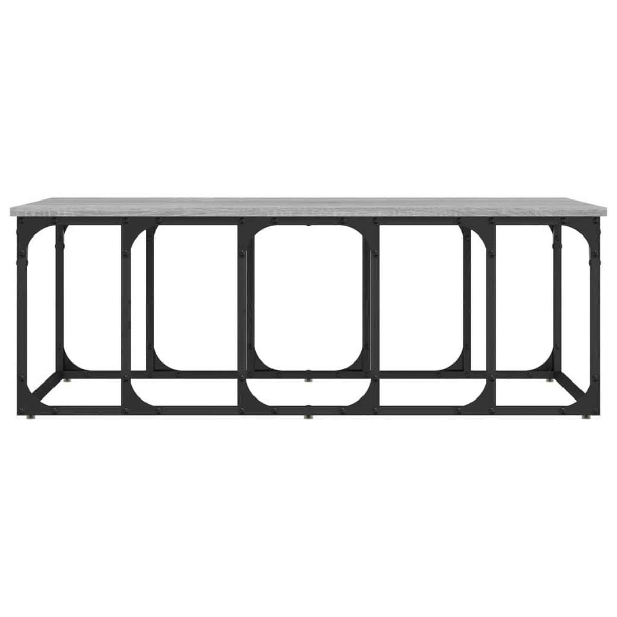 COUCHTISCH Grau Sonoma 100x50x35,5 cm Holzwerkstoff - Grau, Holzwerkstoff (50/100/35.5cm) - furnicato