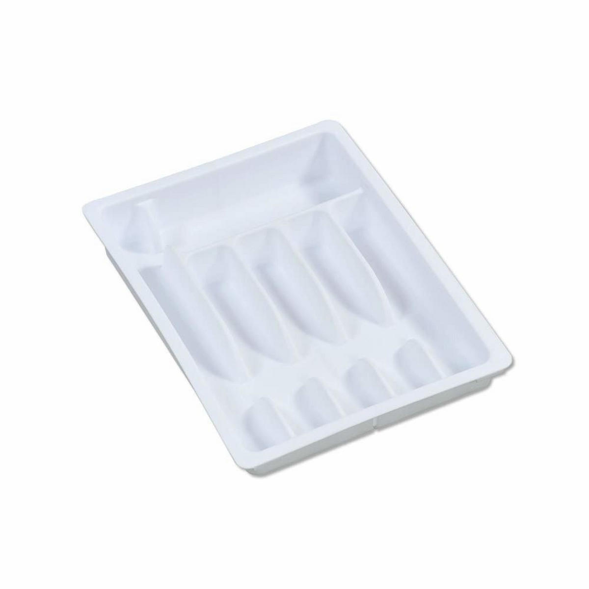 BESTECKKASTEN Kunststoff - Weiß, Kunststoff (50/6.3/38cm) - Kesper