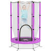 KINDER TRAMPOLIN, Violett, Stahl, Kunststoff - Violett, Metall (140/140cm) - AIYAPLAY