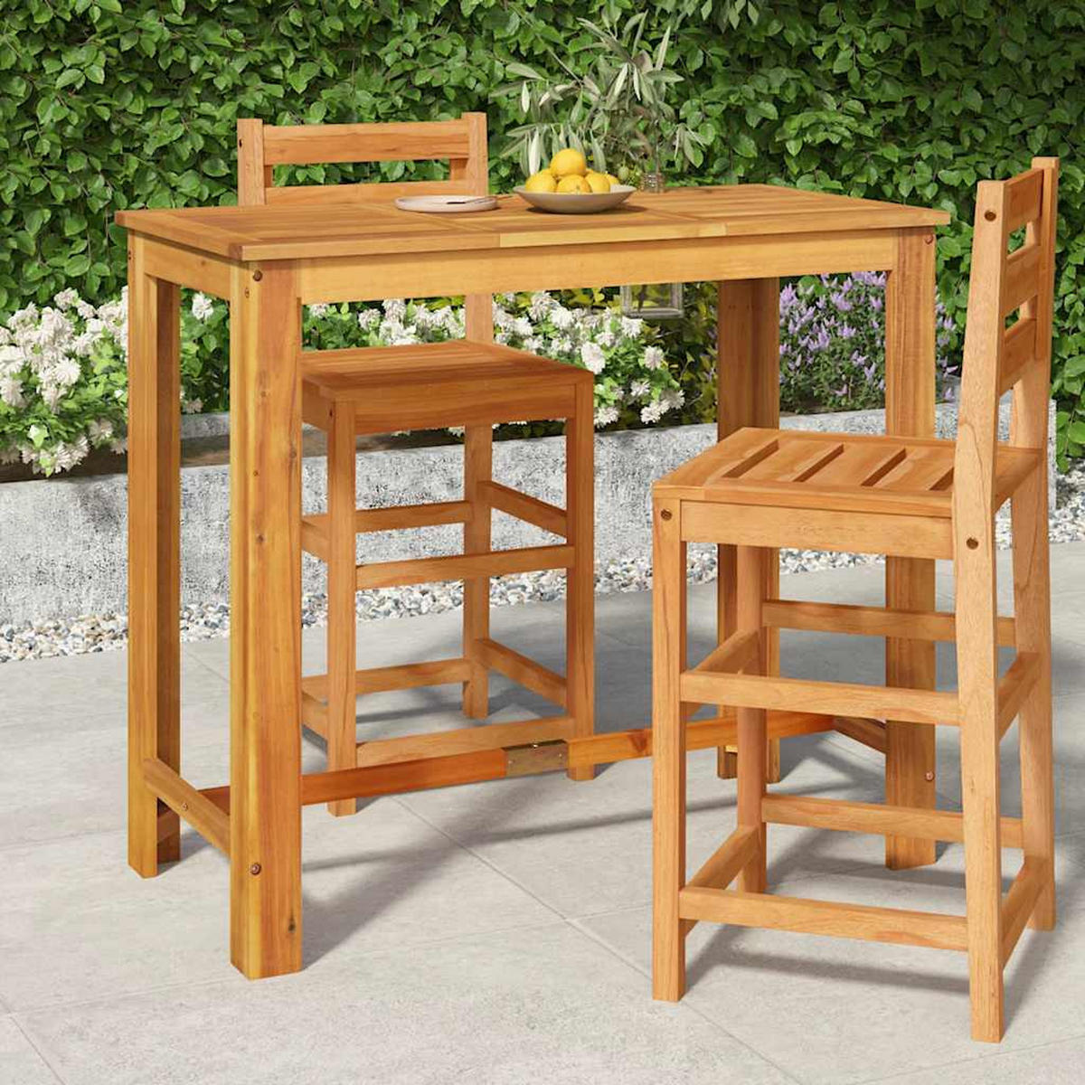GARTEN-BARTISCH 120/60/105 Cm Massivholz Akazie - Braun, Holz (60/120/105cm) - vidaXL