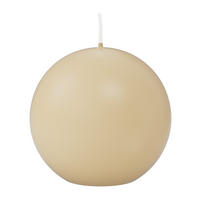 KUGELKERZEN Bisquit Ø 80 mm, 6 Stück - Beige, Paraffin (8/8/8cm) - Wiedemann Kerzen