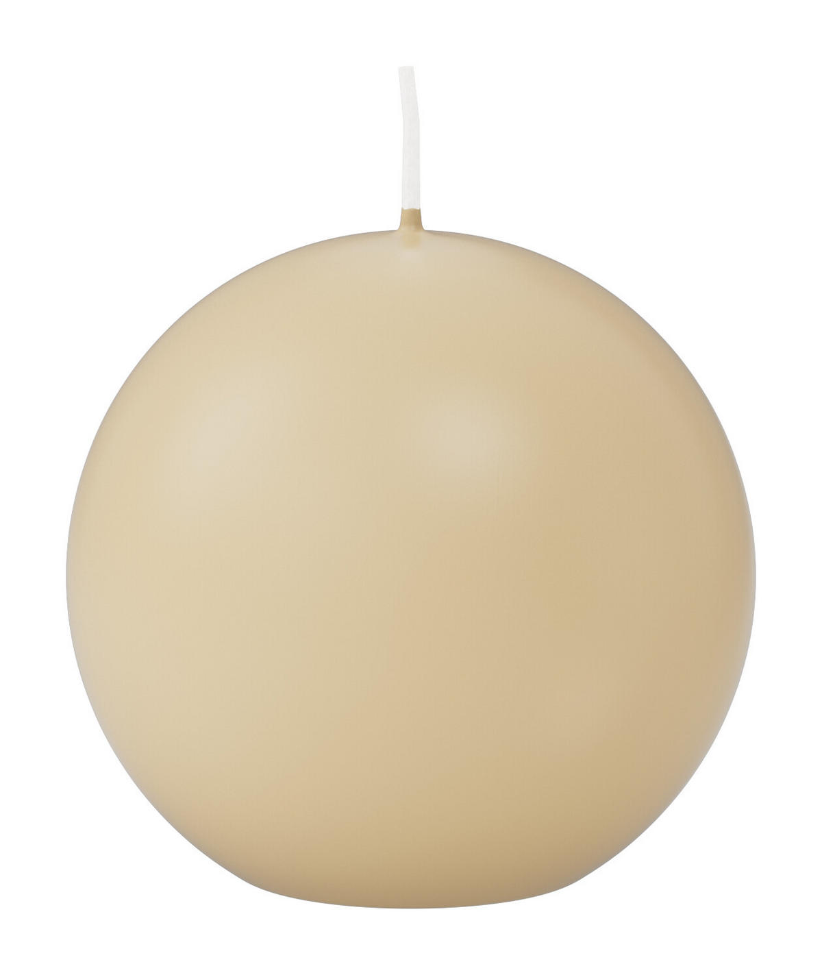 KUGELKERZEN Bisquit Ø 80 mm, 6 Stück - Beige, Paraffin (8/8/8cm) - Wiedemann Kerzen