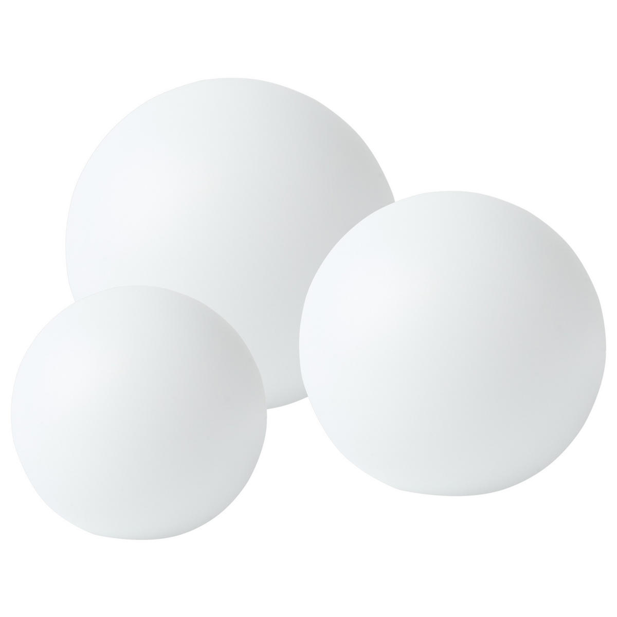 LED- KUGELLEUCHTE Weiß Lobaina - Weiß, Kunststoff (28/28/28cm) - Beliani