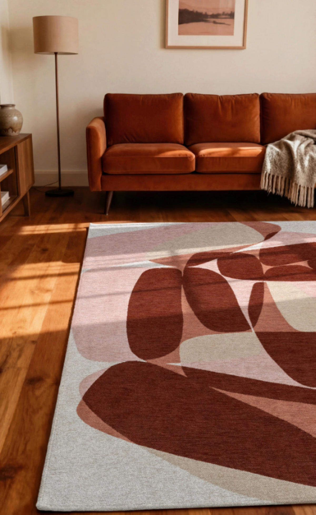 TEPPICH modern Flachgewebe ROCKY Rosa 240 x 340 cm - Pink, Textil (240/340cm) - Novatrend