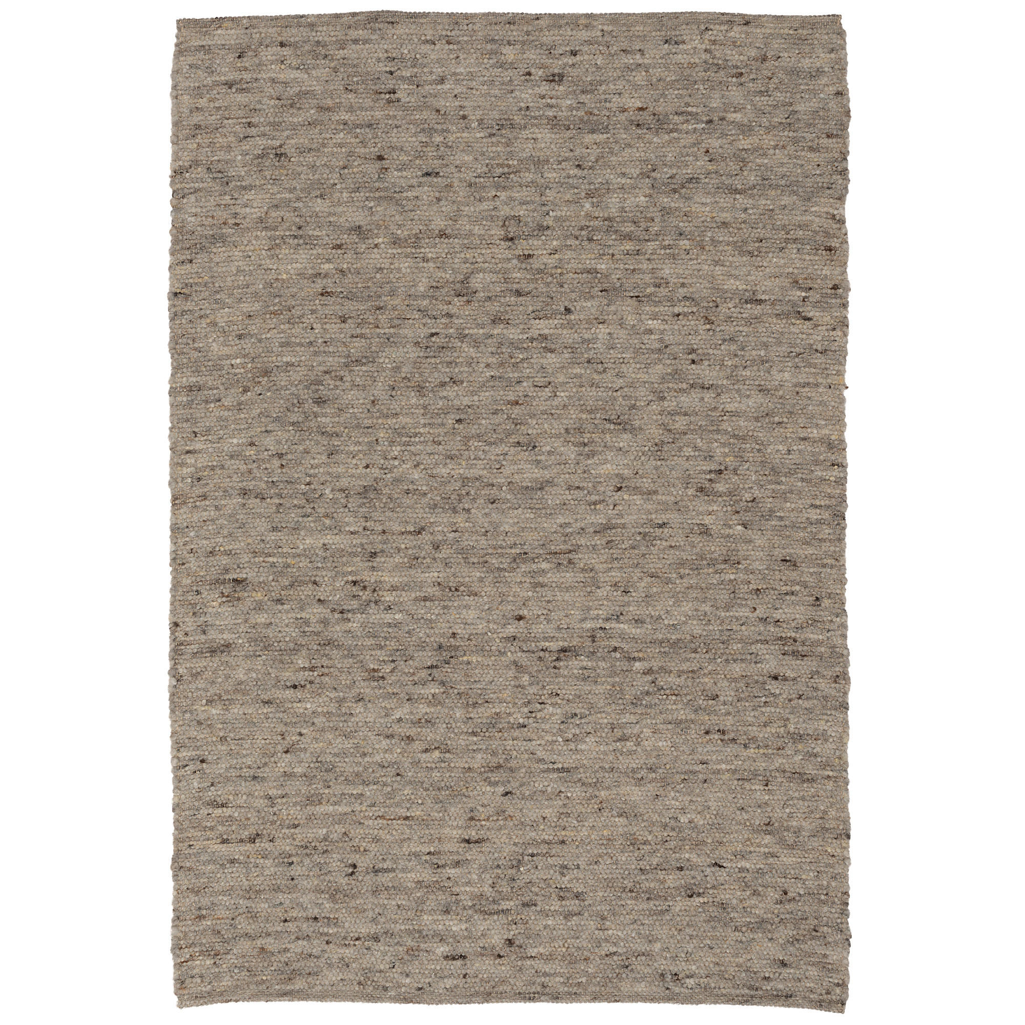 NATUR TEPPICH WOLLE ALASKA MELIERT - Anthrazit, Textil (70/240cm) - Pergamon