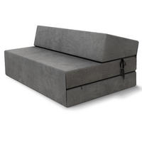 KLAPPMATRATZE SUZI MAXI - Graphitfarben, Textil (120/200cm) - FDM