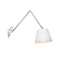 WANDLEUCHTE ASHLEY Weiß Chrom 15 W - Weiß, Metall (26/114.9/26cm) - Rendl