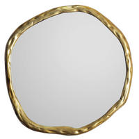 WANDSPIEGEL Asymmetrisch Metall Gold 60x60 cm Modern - Goldfarben, Glas (60/60/3cm) - KADIMA DESIGN