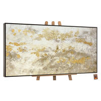 GEMÄLDE Glänzendes Gold Schattenfugenrahmen grau 160x80 cm - Grau, Holz (160/80cm) - YS-art gallery