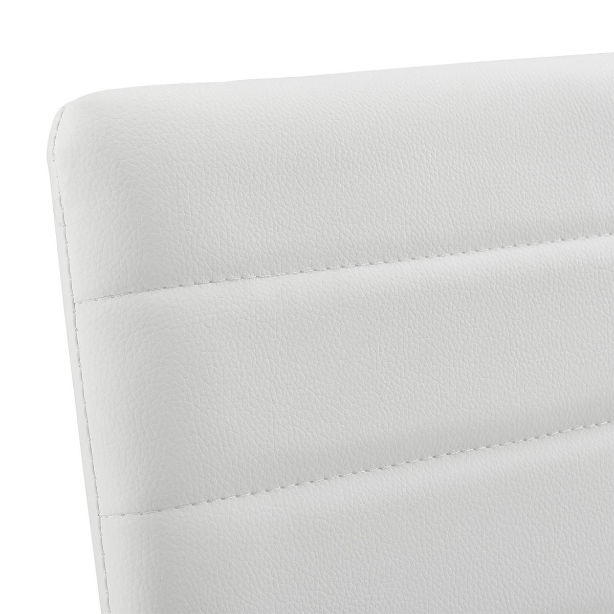 BAROVÁ ŽIDLE Lidköping 2 ks - bílá, kůže (43/96/47cm) - [en.casa]