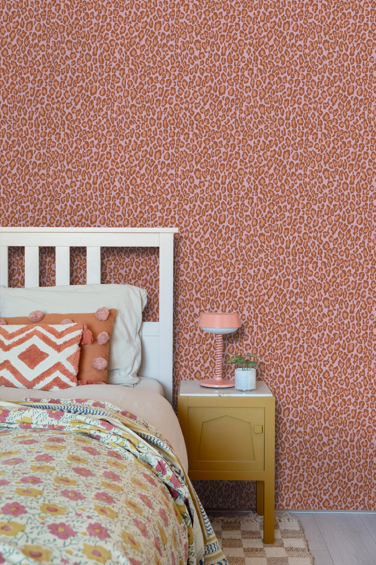 TAPETE Leopardenmuster 53 cm x 10.05 m - Pink, Papier (53/0.1cm) - ESTAhome