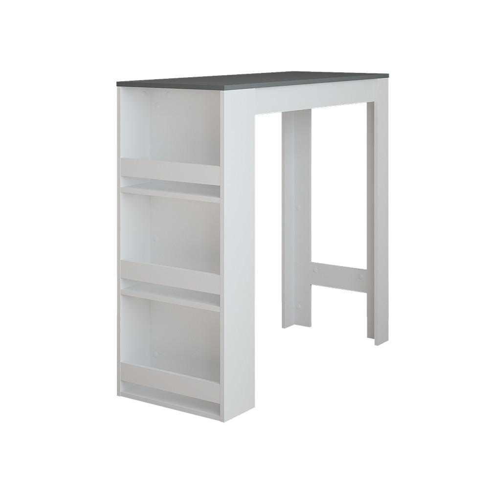 BAROVÝ STŮL Repose Antracitová/bílá - bílá/antracitová, kompozitní dřevo (110/45/106cm) - Vicco