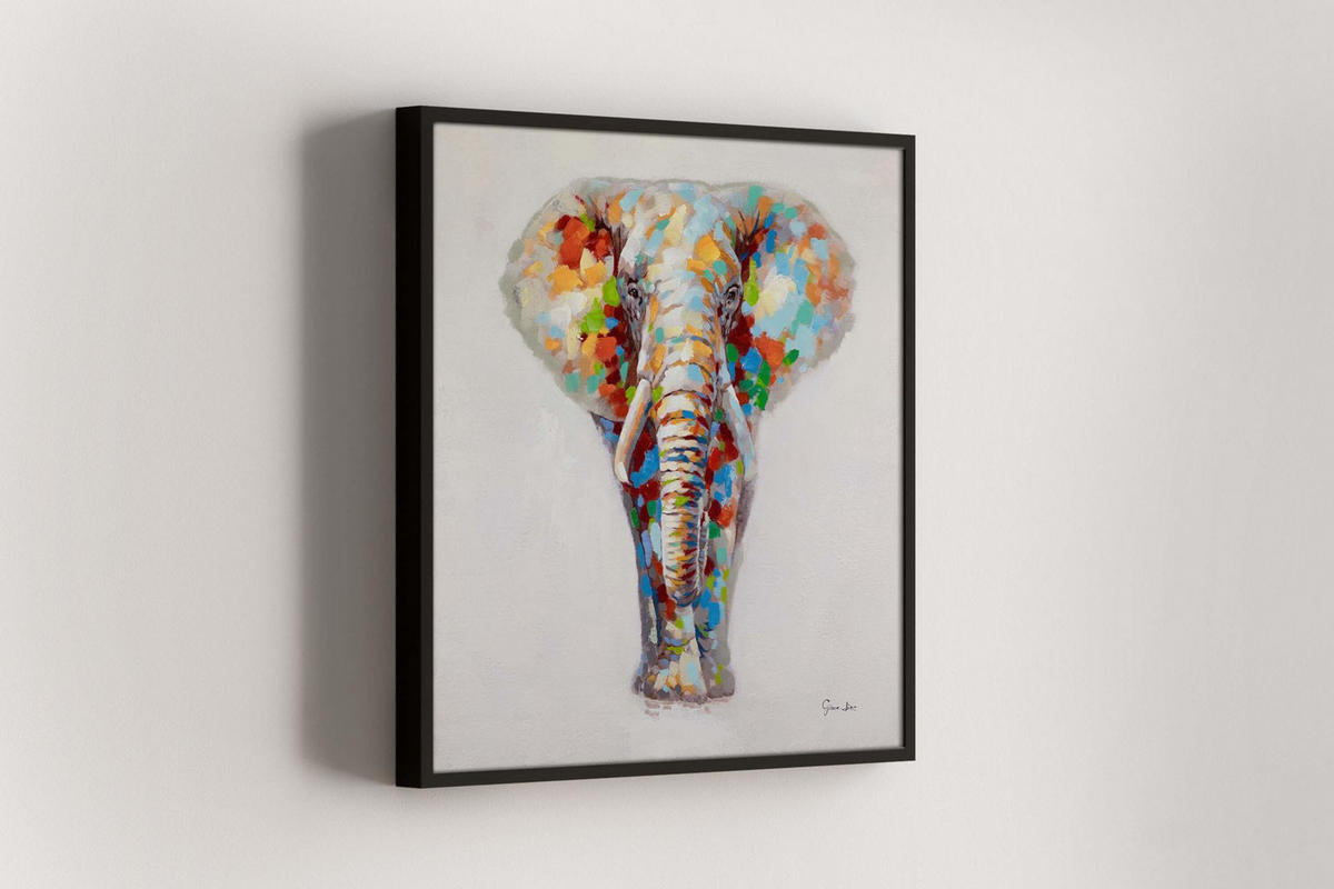 ÖLGEMÄLDE 80/80 cm - Multicolor, Holz/Textil (1.52/80cm) - KUNSTLOFT