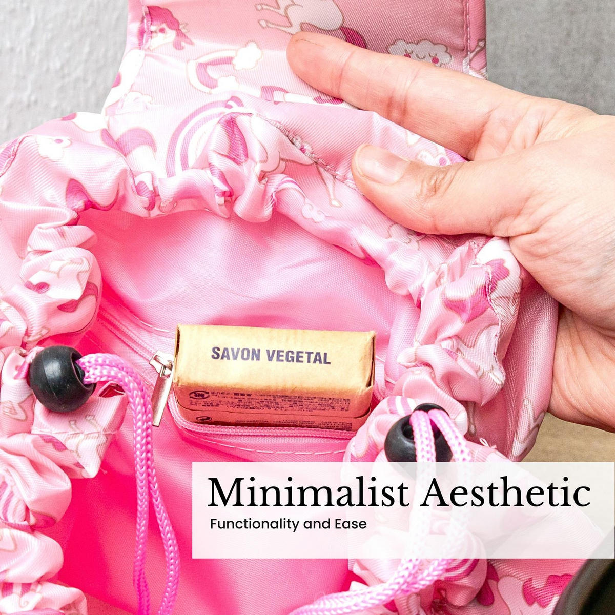 KOSMETIKTASCHE mit Reißverschlussfächern - Rosa, Kunststoff (54/1/62cm) - Intirilife
