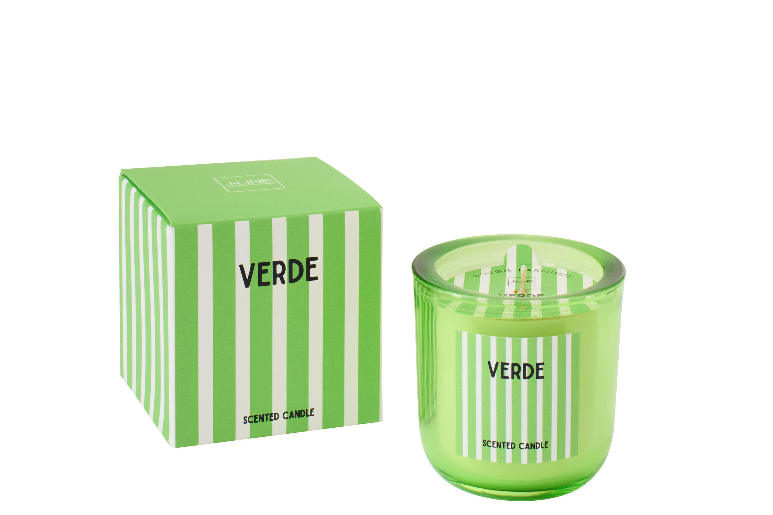 DUFTKERZE VERDE Grün - Grün, Paraffin (8/8.5cm) - J-Line