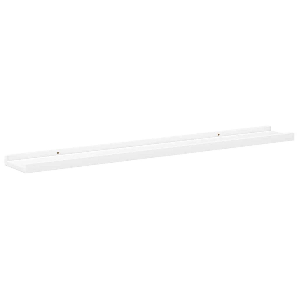WANDREGALE 4er Set Weiss 80/9X3 Cm - Weiß, Holzwerkstoff (80/3/9cm) - vidaXL