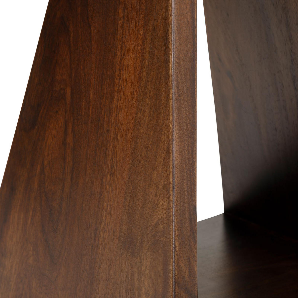 BEISTELLTISCH MYSORE - Weiß/Braun, Naturmaterialien/Holz (40/40/51cm) - IDIMEX