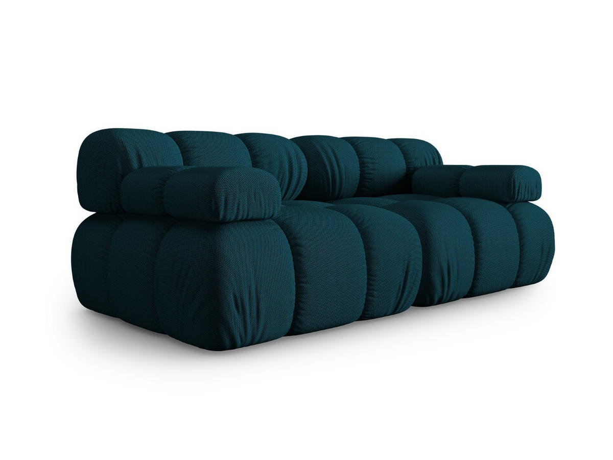 SOFA modular Bellis aus 3D-Stoff marineblau 2 Sitzplätze - Blau, Textil (94/70/188cm) - Micadoni
