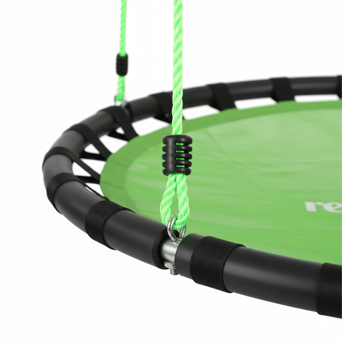 HOUPAČKA Zelená hnízdová kulatá 80 cm nastavitelná výška - různobarevná, kov/textil (80/160/80cm) - Relaxdays