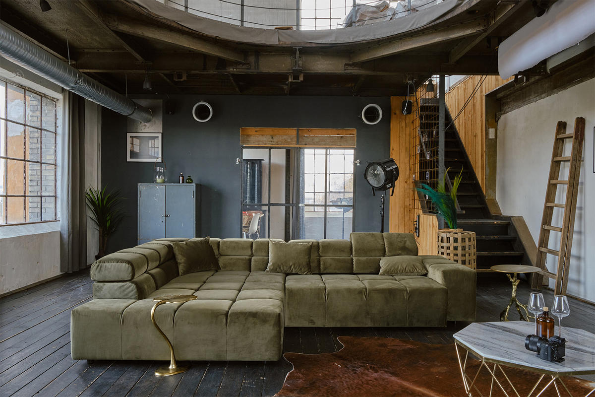 ECKSOFA MIT MOTORISCHEM SITZVORZUG NEVADA Hellgrün Velvet - Schwarz/Hellgrün, Textil (319/215cm) - KAWOLA
