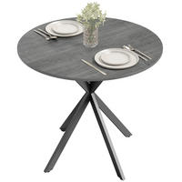ESSTISCH Grau 80.0/80.0/75.0 - Grau, Holzwerkstoff (80/80/75cm)